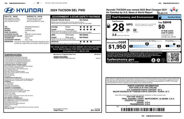 2024 Hyundai Tucson SEL