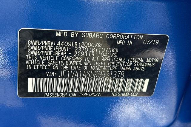 2019 Subaru WRX Base