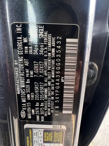 2016 Kia Sorento 2.4L LX
