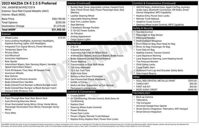 2023 Mazda CX-5 2.5 S Preferred