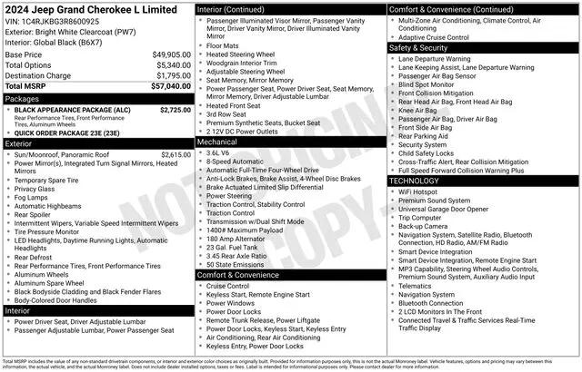 2024 Jeep Grand Cherokee L Limited 4x4