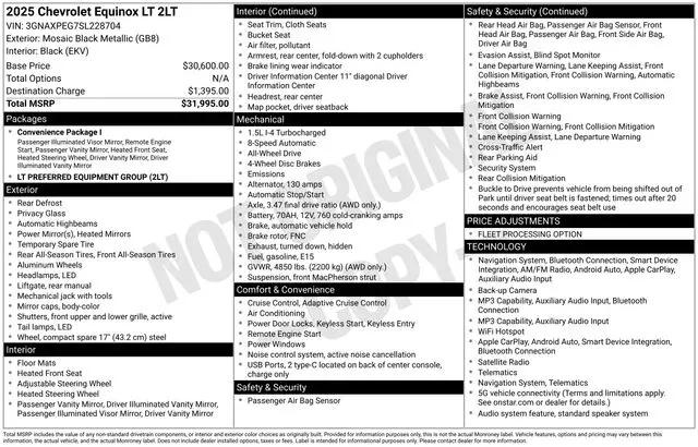 2025 Chevrolet Equinox AWD LT