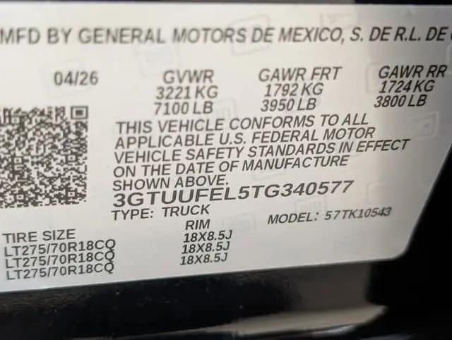 2026 GMC Sierra 1500 Crew Cab, Short Bed, AT4X, 4WD