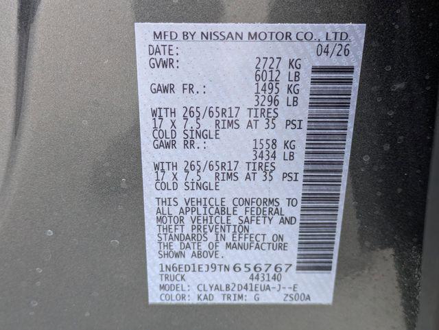 2026 Nissan Frontier Crew Cab SV 4x2