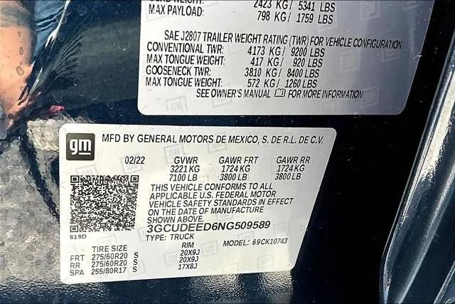 2022 Chevrolet Silverado 1500 4WD Crew Cab Standard Bed RST
