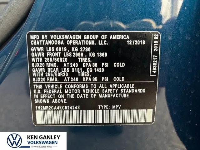2019 Volkswagen Atlas 3.6L V6 SEL