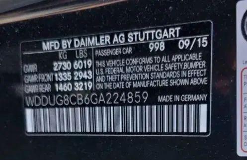 2016 Mercedes-Benz S 550 S 550