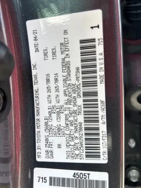 2021 Toyota Tacoma TRD Off-Road