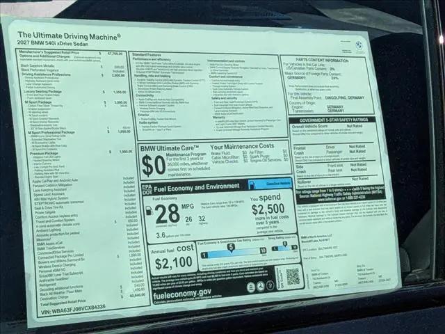 2027 BMW 5 Series 540i xDrive