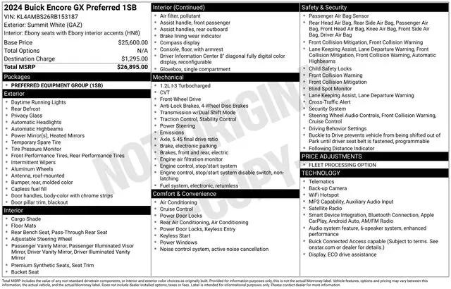 2024 Buick Encore GX Preferred FWD