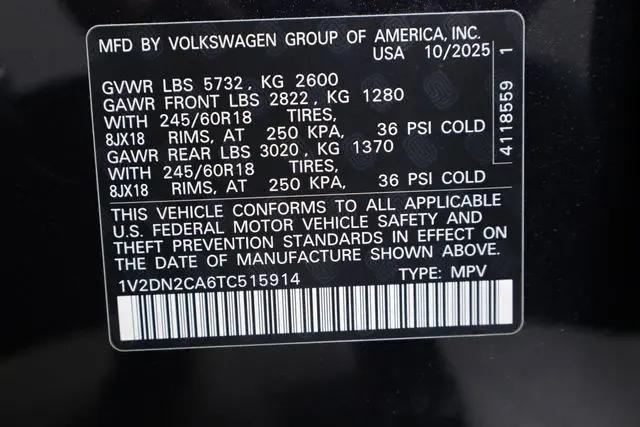 2026 Volkswagen Atlas SE