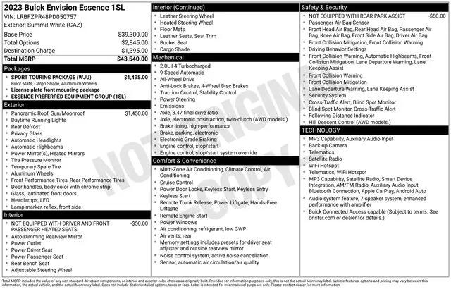 2023 Buick Envision Essence AWD