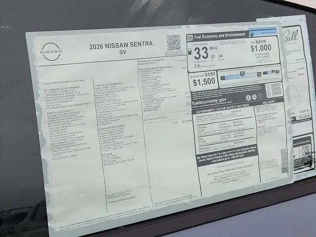 2026 Nissan Sentra SV