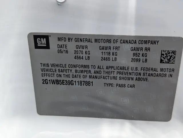 2016 Chevrolet Impala Limited LT