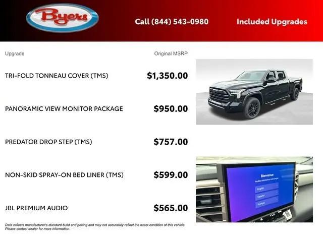 2026 Toyota Tundra Limited CrewMax 6.5' Bed