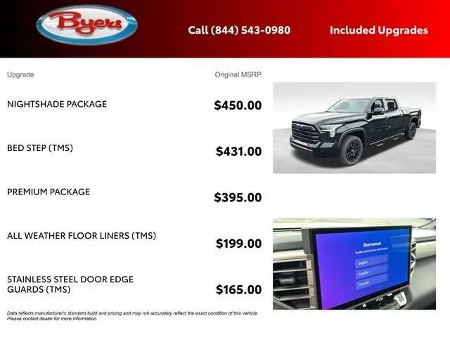 2026 Toyota Tundra Limited CrewMax 6.5' Bed