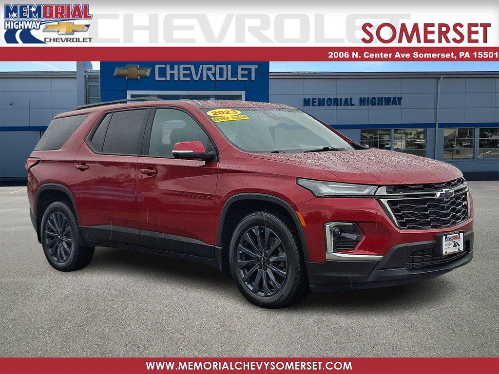 Radiant Red Tintcoat 2023 Chevrolet Traverse RS AWD SUV / Crossover Four-Wheel Drive Automatic