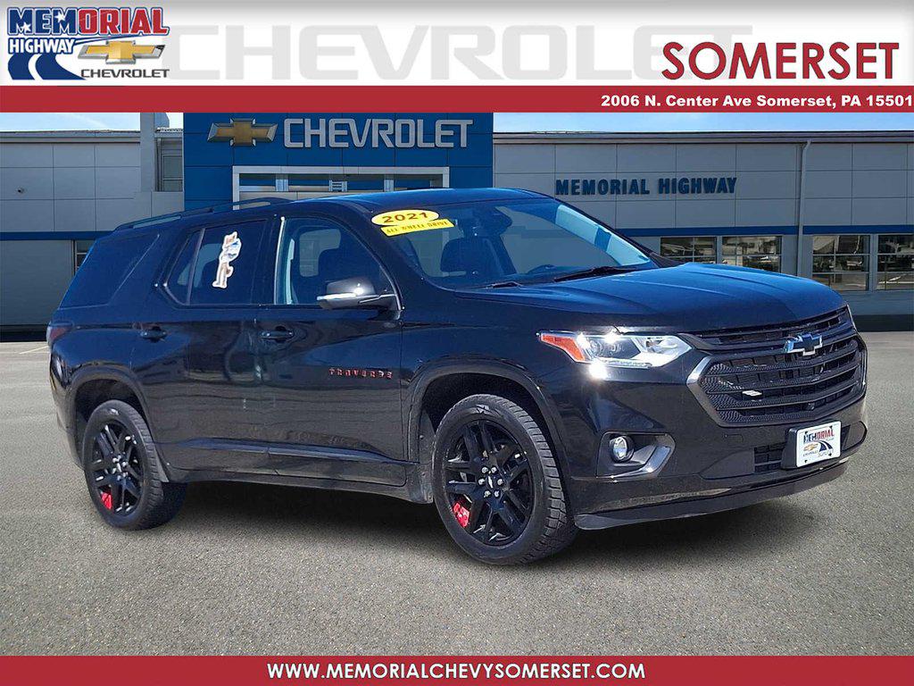 Mosaic Black Metallic 2021 Chevrolet Traverse Premier AWD SUV / Crossover Four-Wheel Drive Automatic