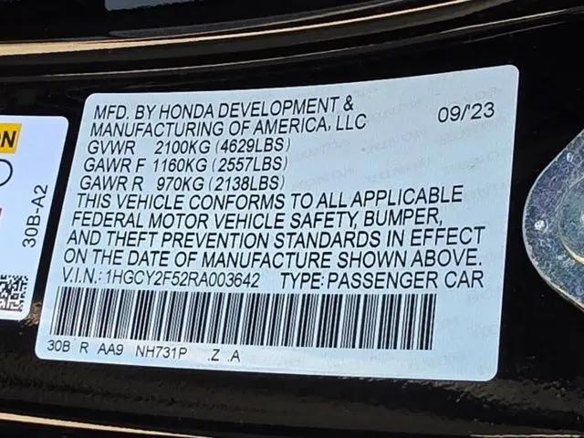 2024 Honda Accord Hybrid Sport