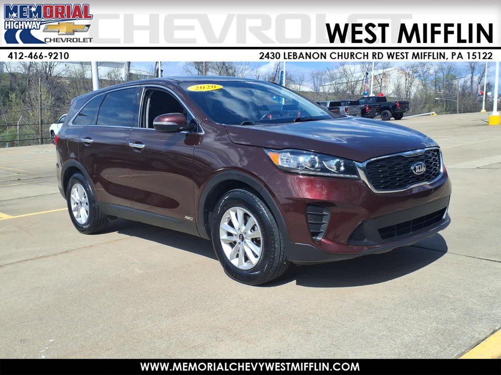Red (Sangria) 2020 Kia Sorento LX AWD SUV / Crossover All-Wheel Drive Automatic