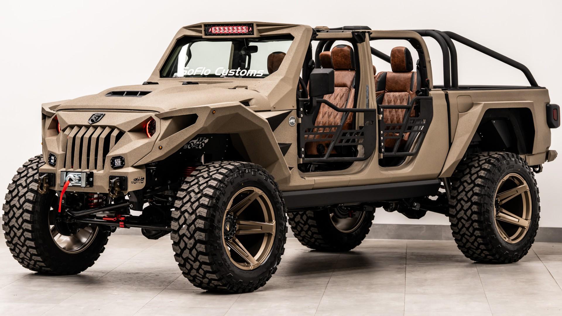Brown (Tan) 2026 Jeep Gladiator 85th Anniversary Edition Crew Cab 4WD Pickup Truck Four-Wheel Drive 8-Speed Automatic