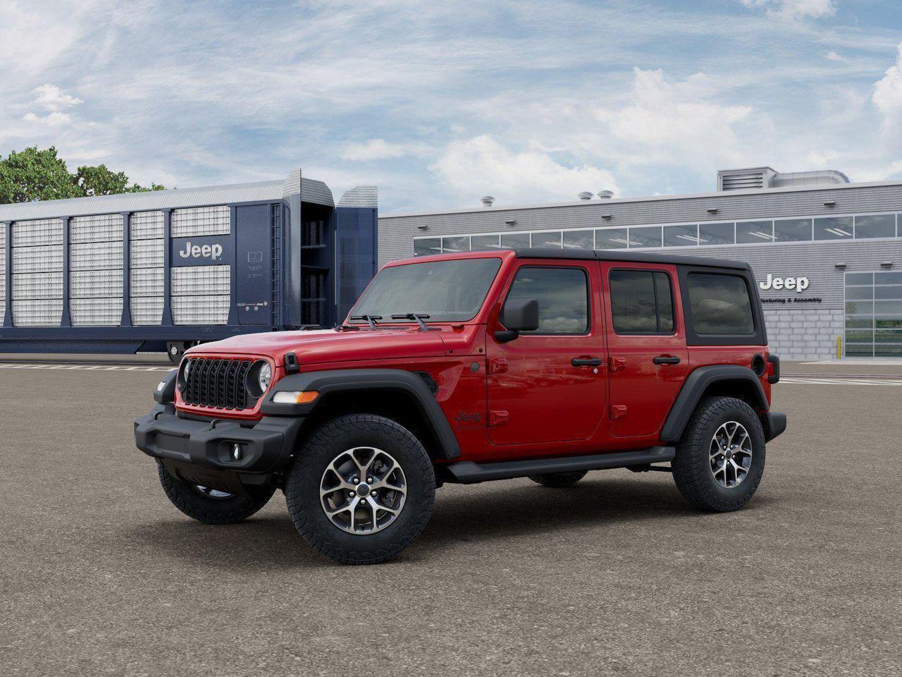 New 2026 Firecracker Red Clear-Coat Exterior Paint Jeep Sport S image 2