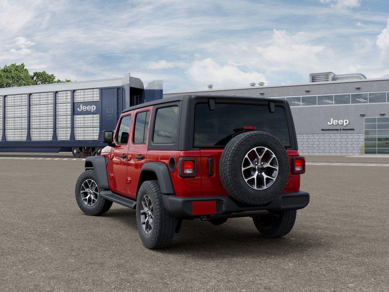 New 2026 Firecracker Red Clear-Coat Exterior Paint Jeep Sport S image 3
