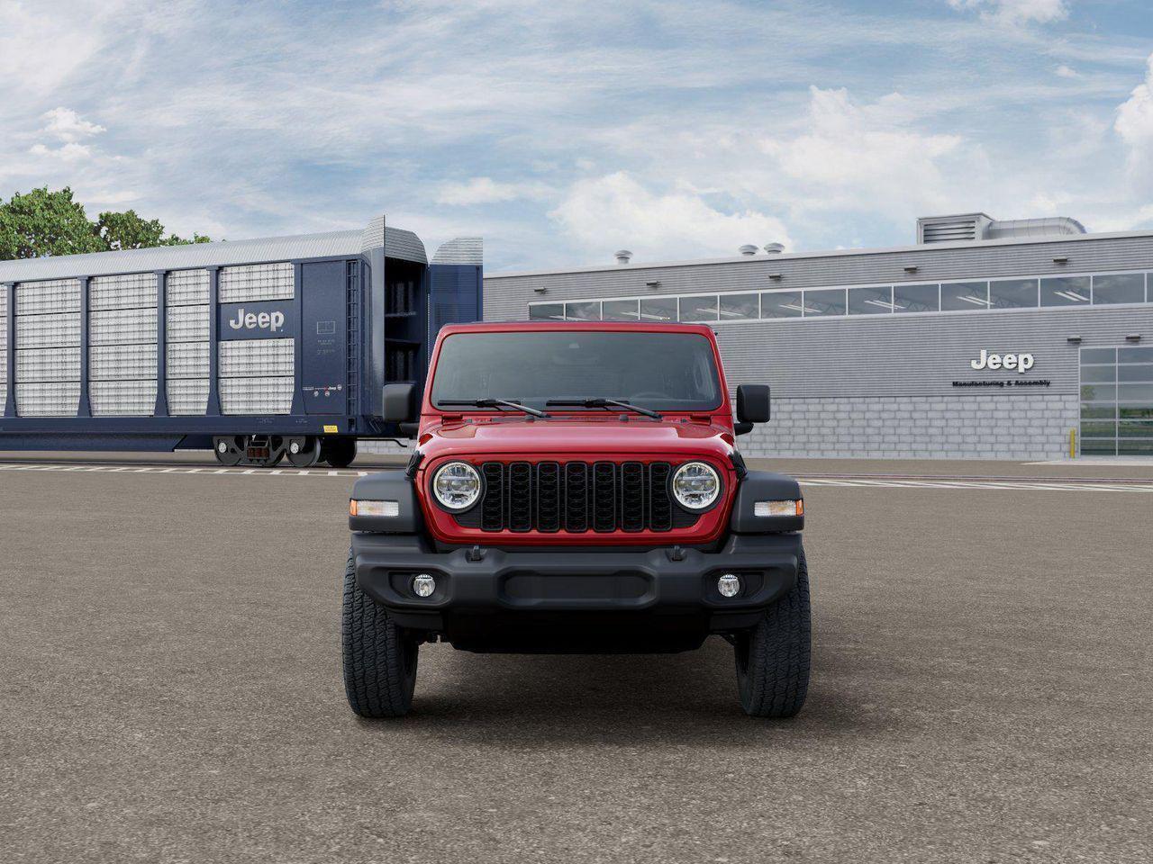 New 2026 Firecracker Red Clear-Coat Exterior Paint Jeep Sport S image 6