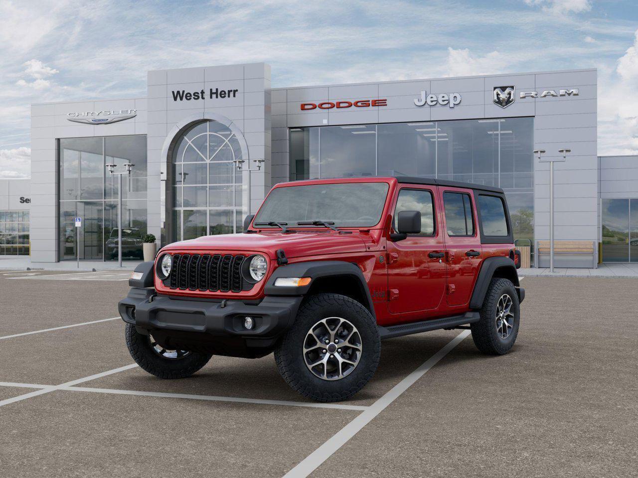 New 2026 Firecracker Red Clear-Coat Exterior Paint Jeep Sport S image 28
