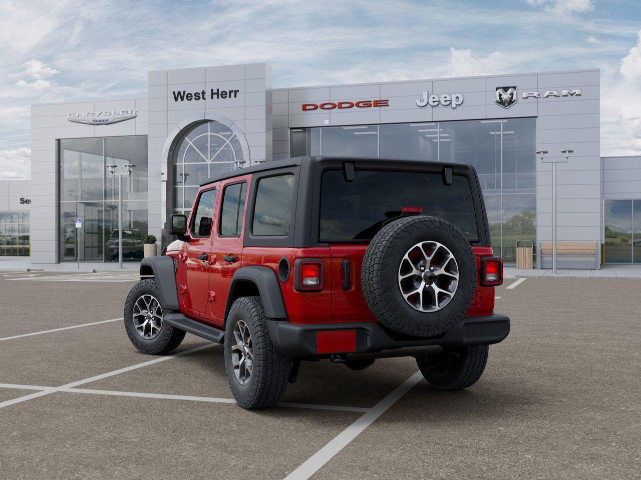 New 2026 Firecracker Red Clear-Coat Exterior Paint Jeep Sport S image 30