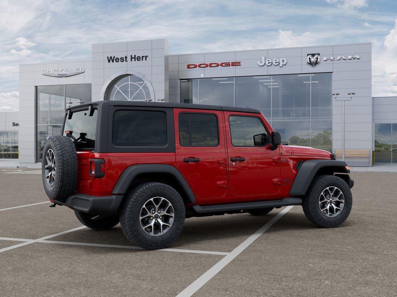 New 2026 Firecracker Red Clear-Coat Exterior Paint Jeep Sport S image 31