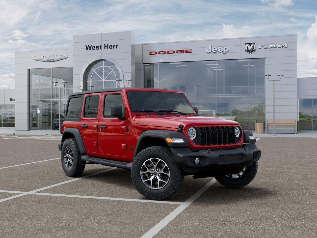 New 2026 Firecracker Red Clear-Coat Exterior Paint Jeep Sport S image 32