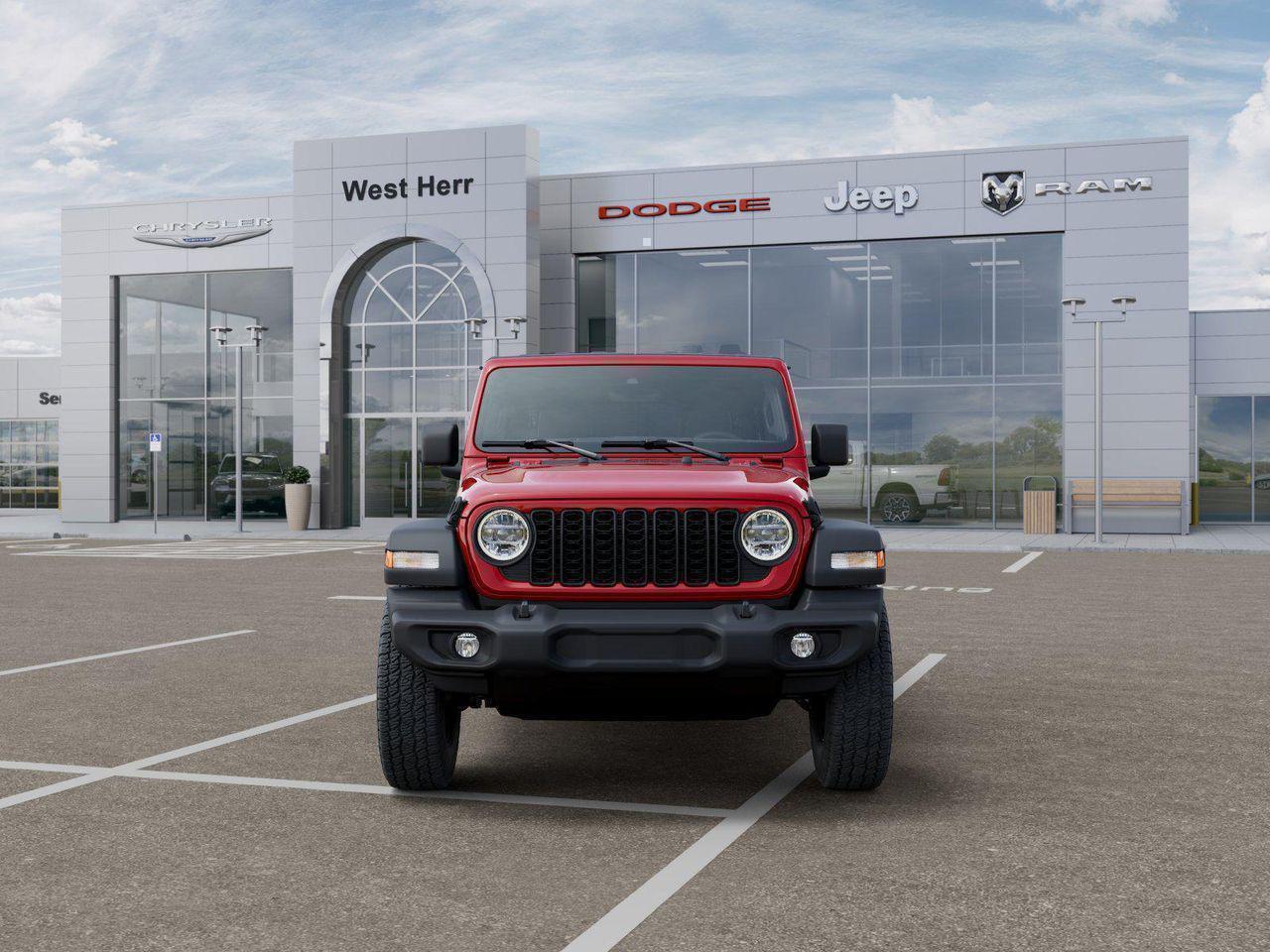New 2026 Firecracker Red Clear-Coat Exterior Paint Jeep Sport S image 33