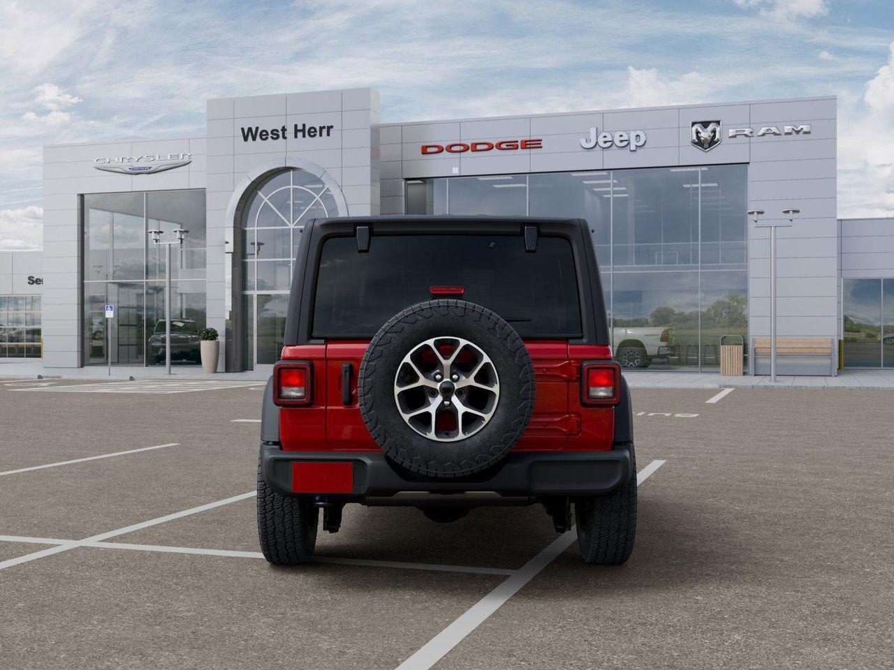 New 2026 Firecracker Red Clear-Coat Exterior Paint Jeep Sport S image 34