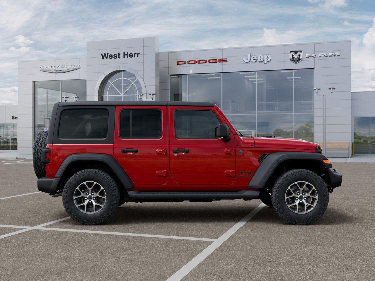New 2026 Firecracker Red Clear-Coat Exterior Paint Jeep Sport S image 48