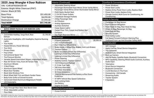 Used 2025 Jeep Wrangler 4-Door Rubicon 4x4 For Sale in Olive Branch, MS