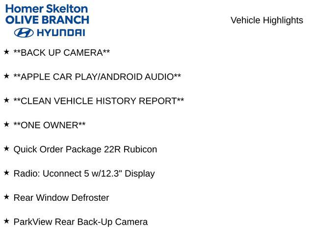 Used 2025 Jeep Wrangler 4-Door Rubicon 4x4 For Sale in Olive Branch, MS