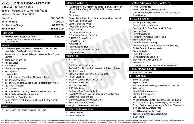 2025 Subaru Outback Premium