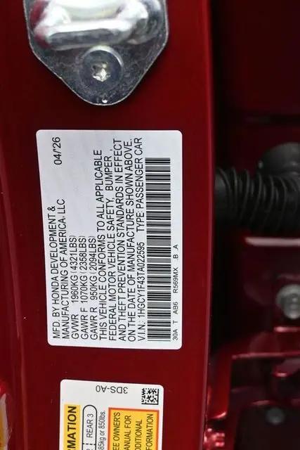 2026 Honda Accord Sedan SE