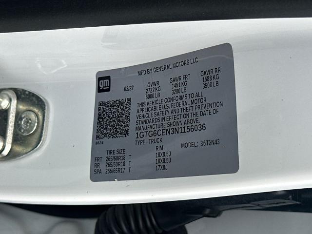 2022 GMC Canyon 4WD Crew Cab Short Box Elevation