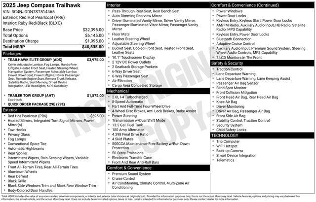 2025 Jeep Compass Trailhawk 4x4