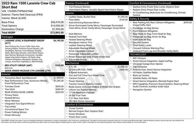 2023 Ram 1500 Laramie Crew Cab 4x4 5'7" Box