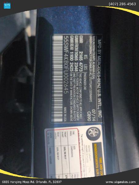 2015 Mercedes-Benz C-CLASS C 300 4MATIC