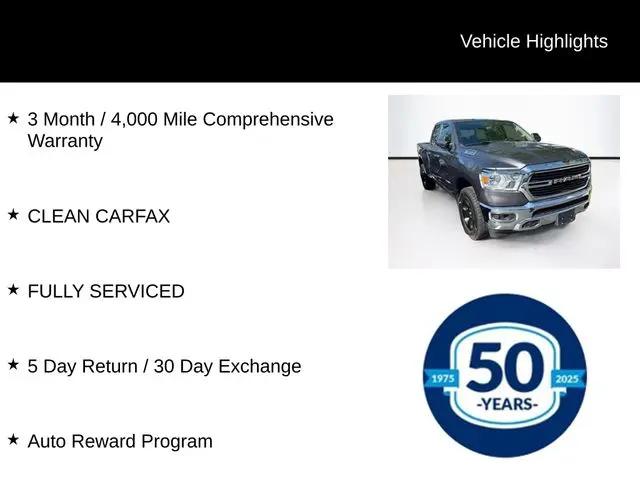 2020 Ram 1500 Big Horn Quad Cab 4x4 6'4" Box