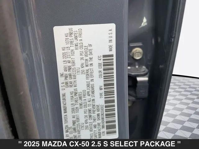 2025 Mazda CX-50 2.5 S Select Package