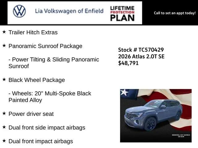 2026 Volkswagen Atlas SE with Technology