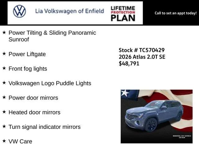 2026 Volkswagen Atlas SE with Technology
