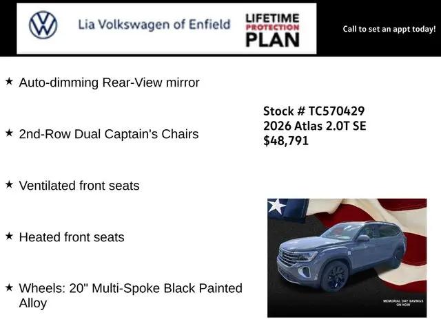 2026 Volkswagen Atlas SE with Technology