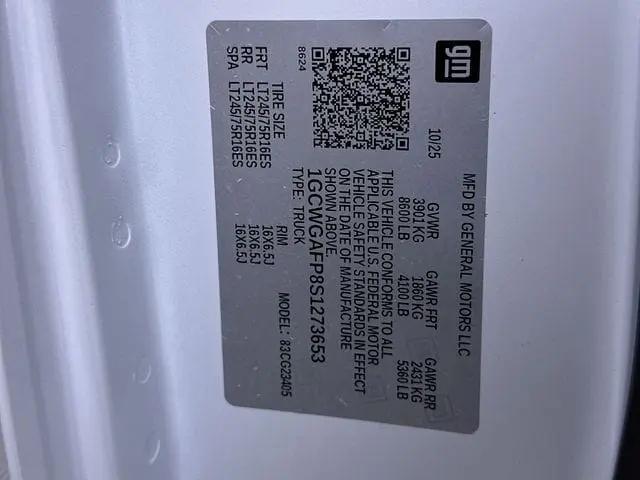 2025 Chevrolet Express Cargo Van RWD 2500 Regular Wheelbase WT