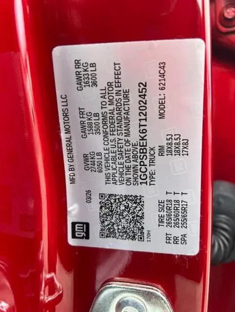 2026 Chevrolet Colorado WT, RWD